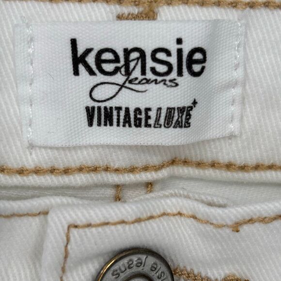 Kenzie Jeans VINTAGE LUxE The Slim Distressed Straight Leg Jeans Size 10/30 - Picture 4 of 10